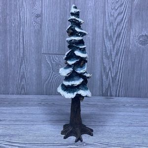 Department 56 10.5 inch village pile pine tree ( chipped ) Christmas village